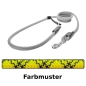 Preview: EASYLONG Hundeleine - M - 2m - gelb mit blauen Kreuzen